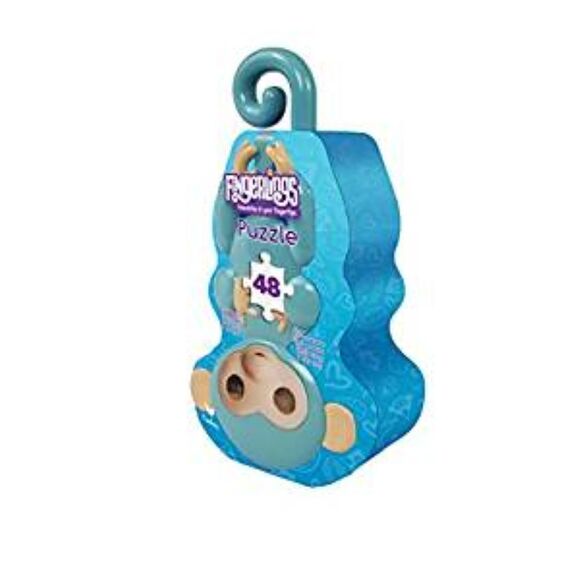 Fingerlings Bundle Alika Baby Rainbow Unicorn + 48-Pc Monkey Shaped Puzzle Tin - Picture 3 of 3